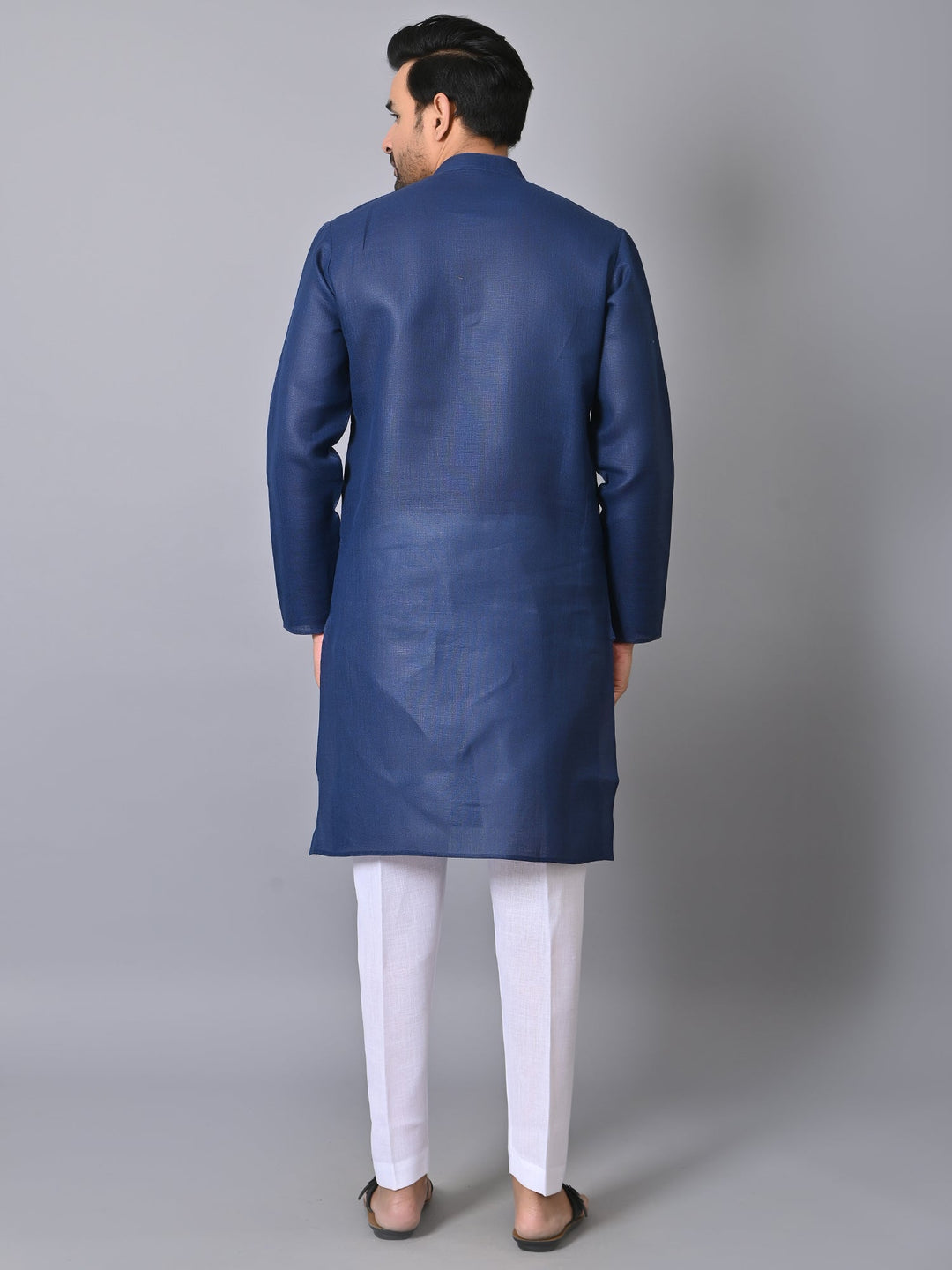 Solid Navy Blue Kurta Set