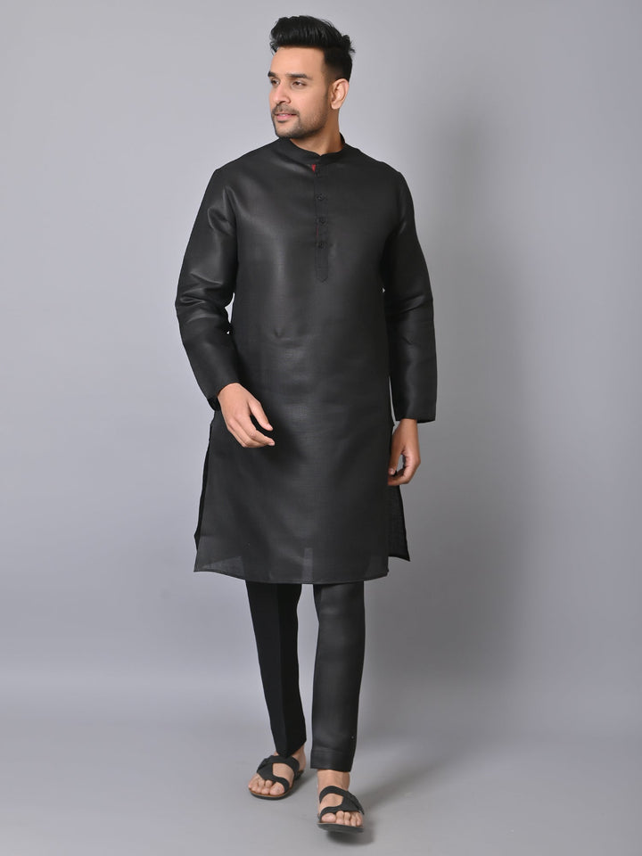 Solid Black Kurta Set