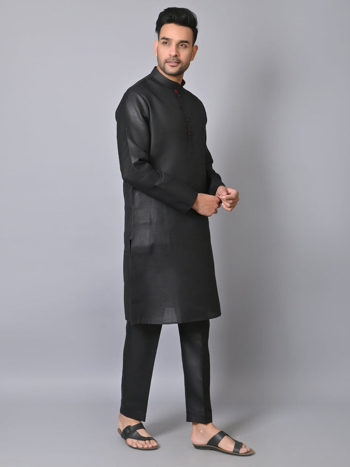 Solid Black Kurta Set