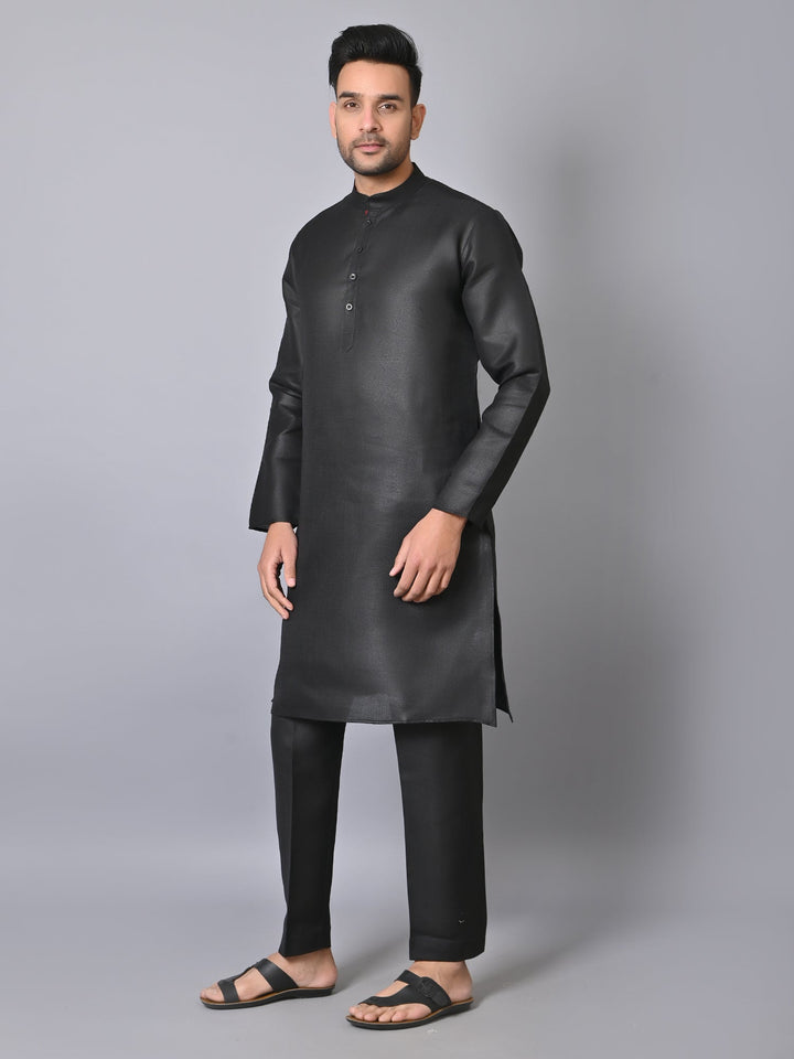 Solid Black Kurta Set