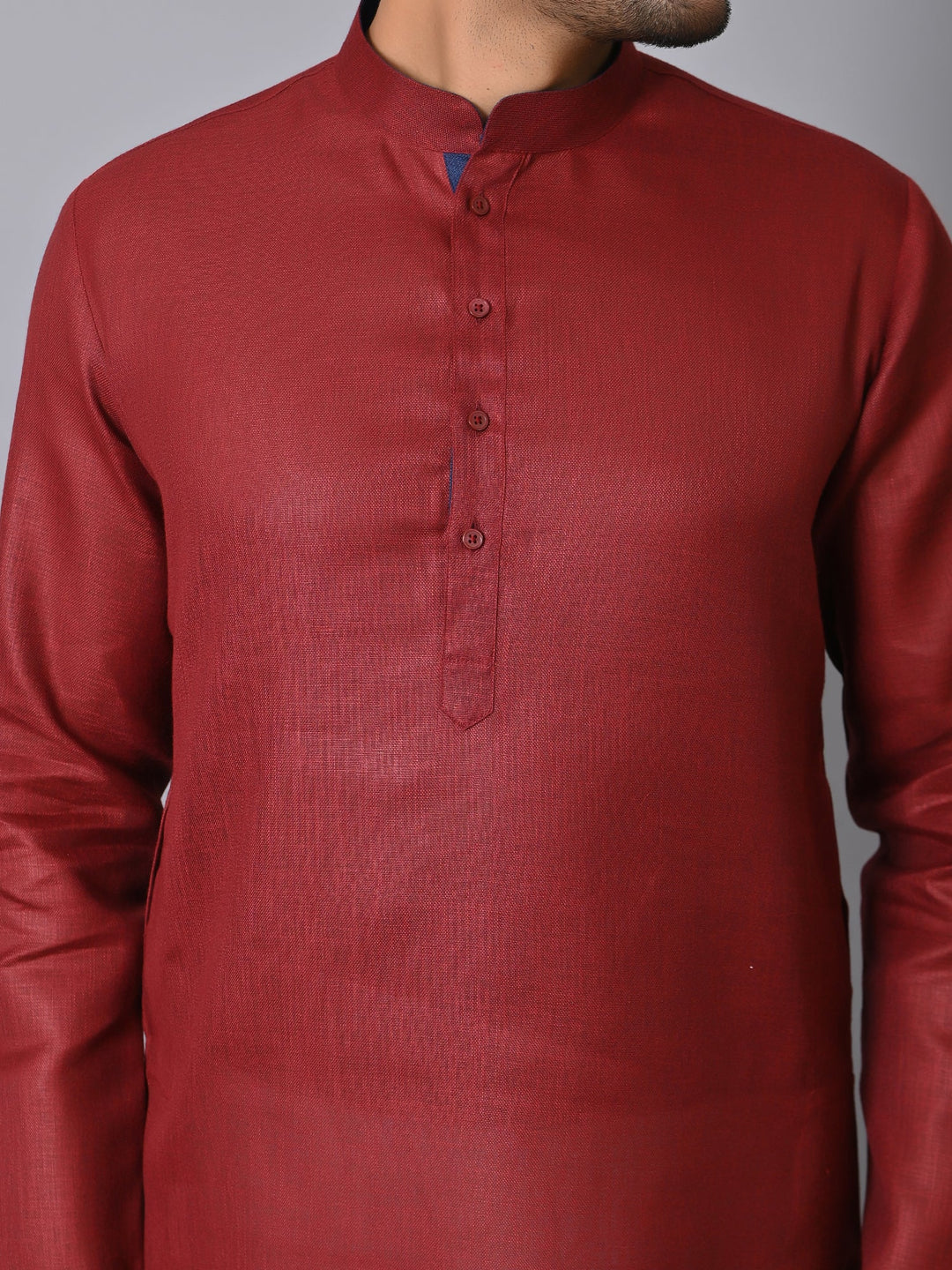 Solid Maroon Kurta Set