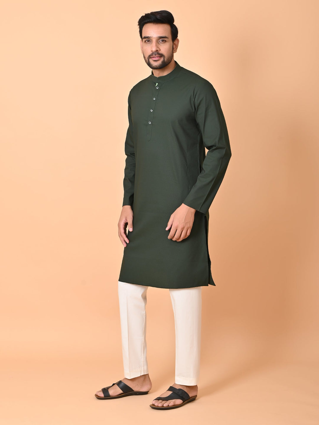 Solid Green Kurta Set