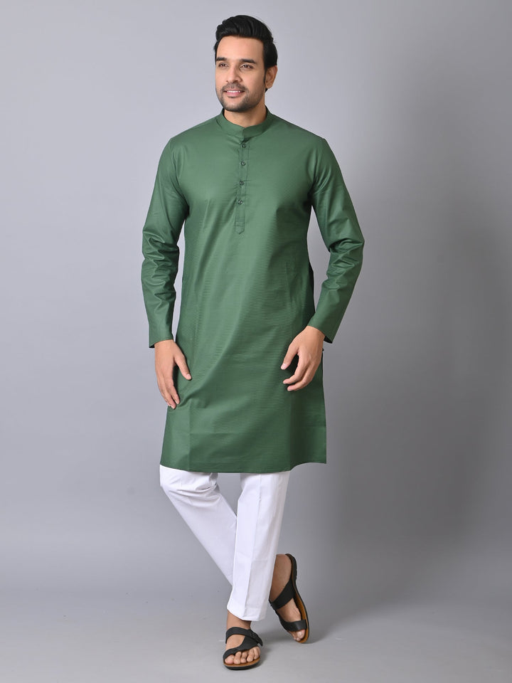 Solid Green Kurta Set