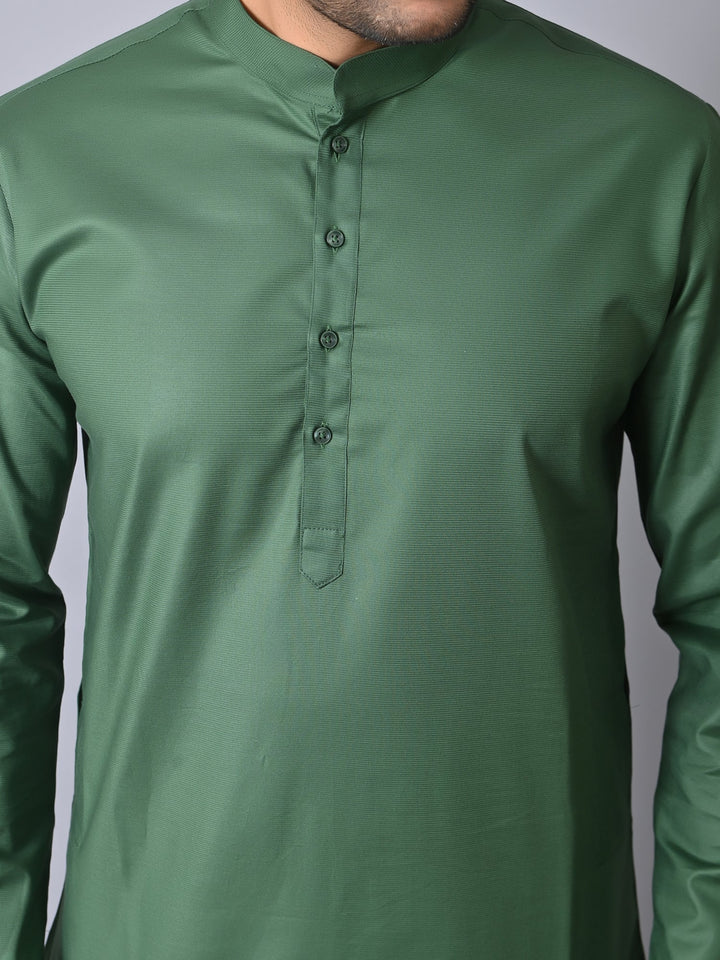 Solid Green Kurta Set
