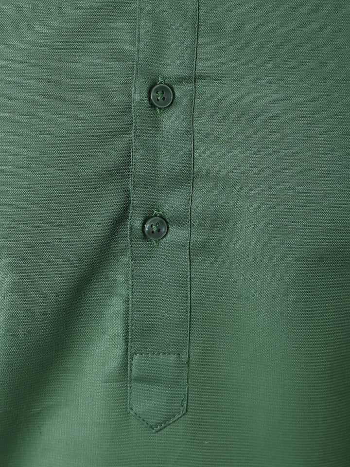Solid Green Kurta Set