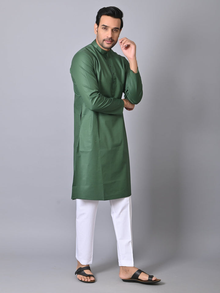 Solid Green Kurta Set
