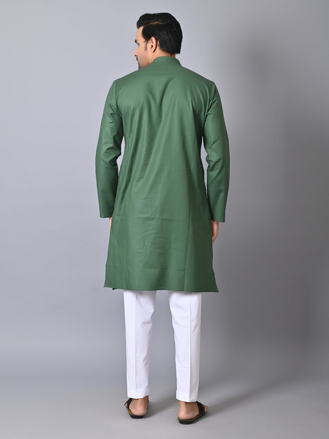 Solid Green Kurta Set