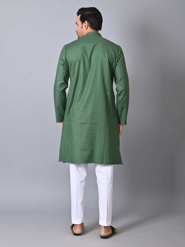 Solid Green Kurta Set