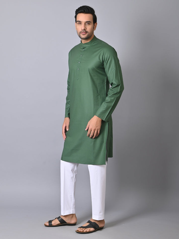 Solid Green Kurta Set