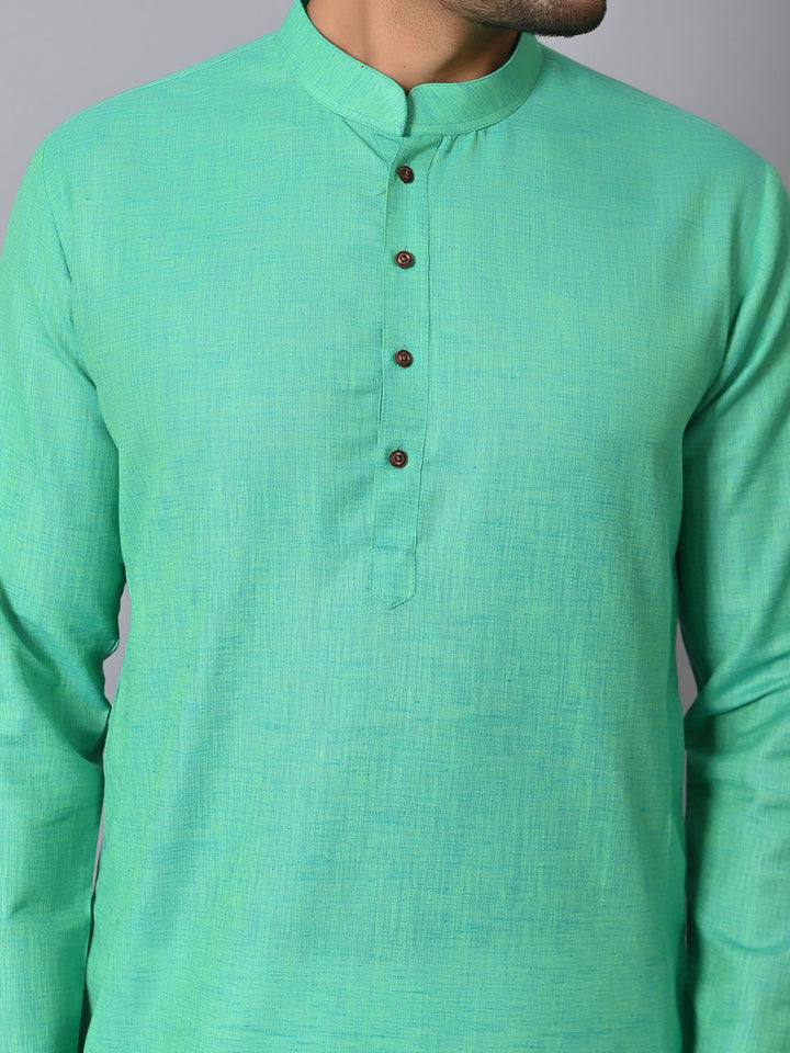 Solid Sea Green Kurta Set