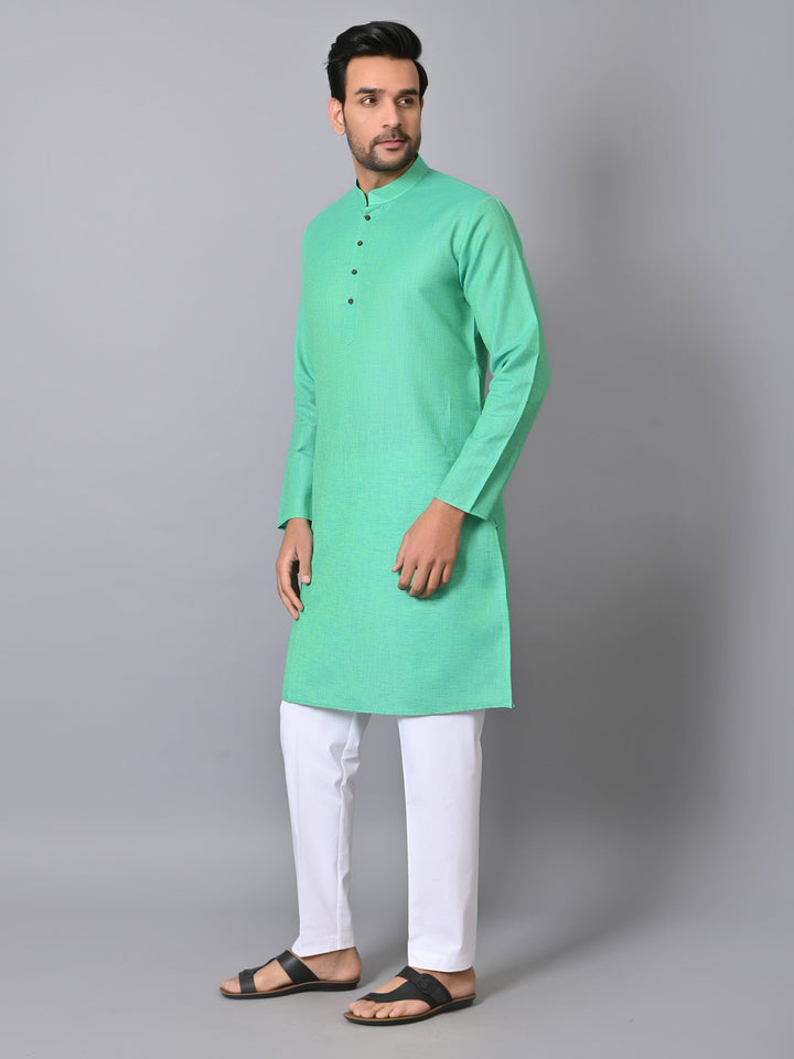 Solid Sea Green Kurta Set