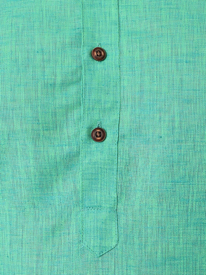 Solid Sea Green Kurta Set