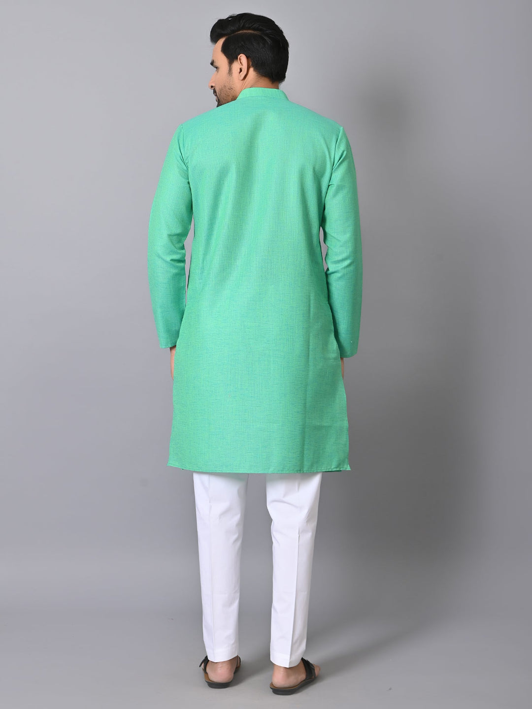 Solid Sea Green Kurta Set