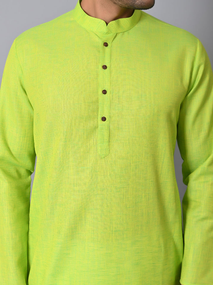 Solid Lime Green Kurta Set