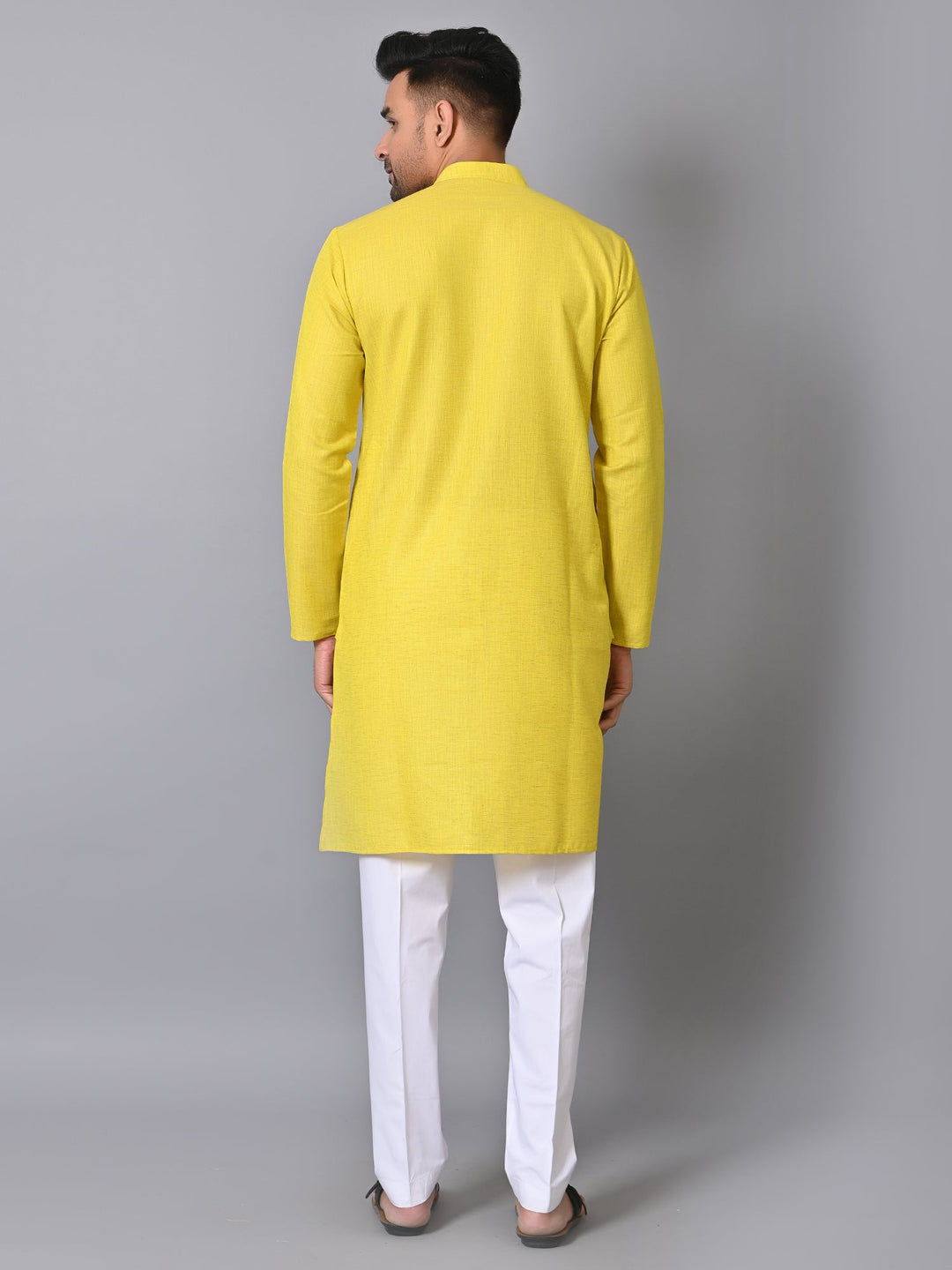 Solid Yellow Kurta Set