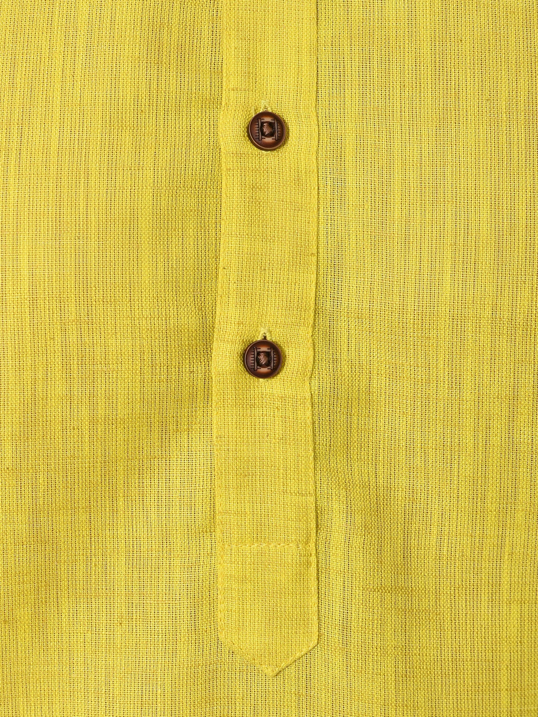 Solid Yellow Kurta Set