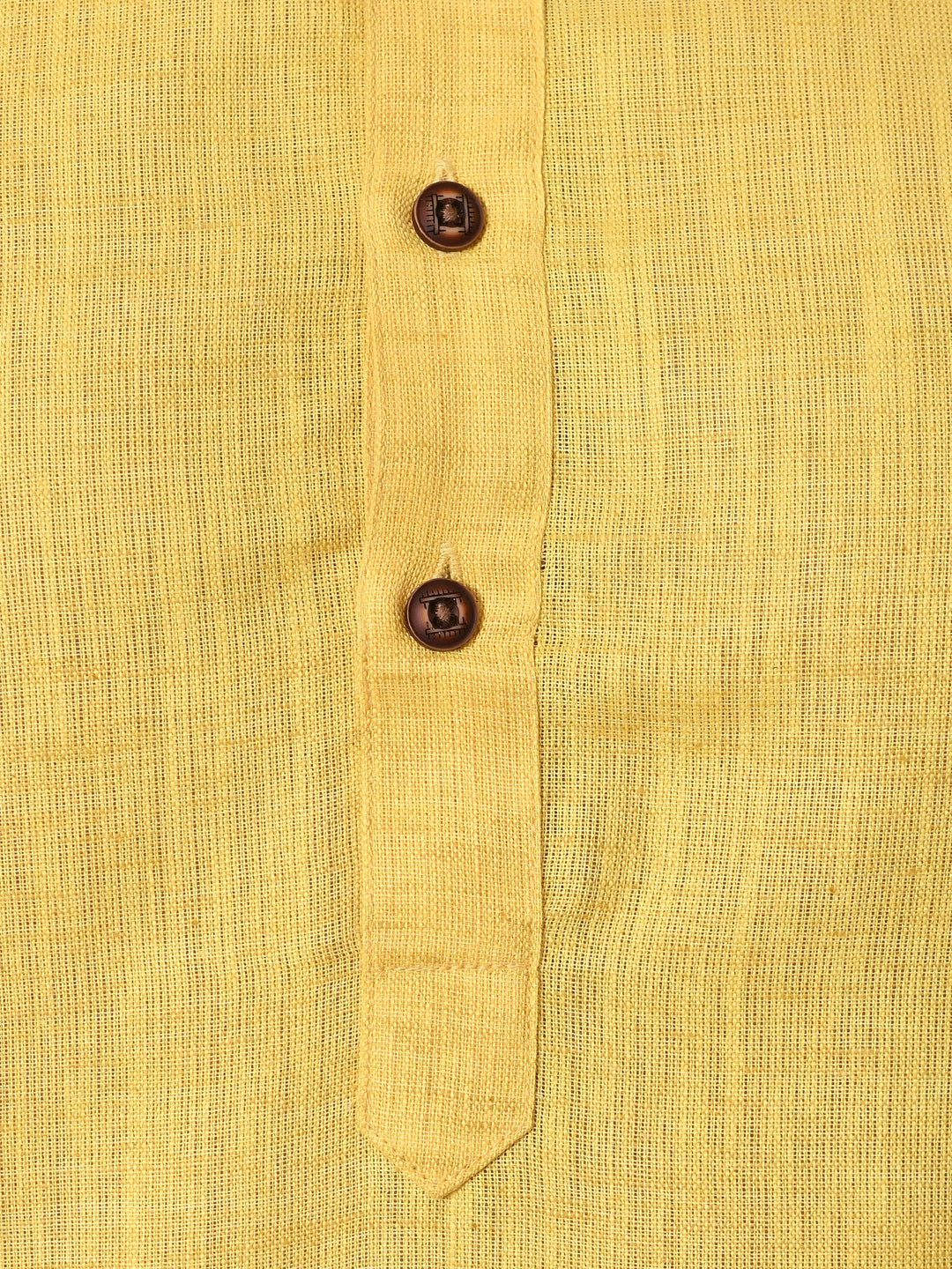 Solid Yellow Kurta Set