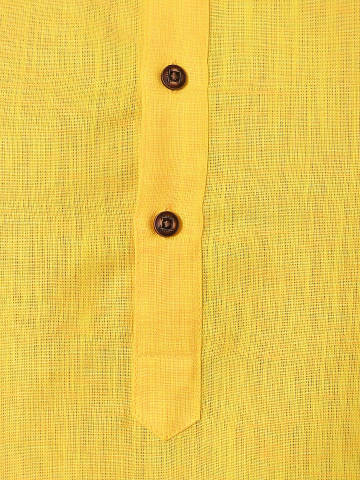 Solid Yellow Kurta Set