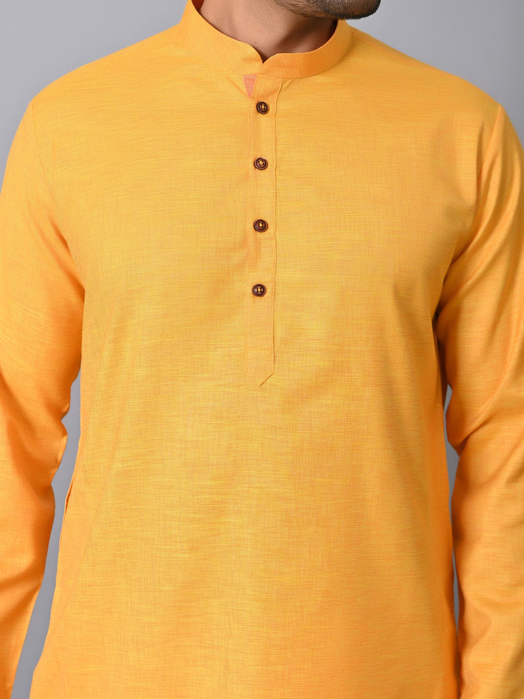 Solid Yellow Kurta Set