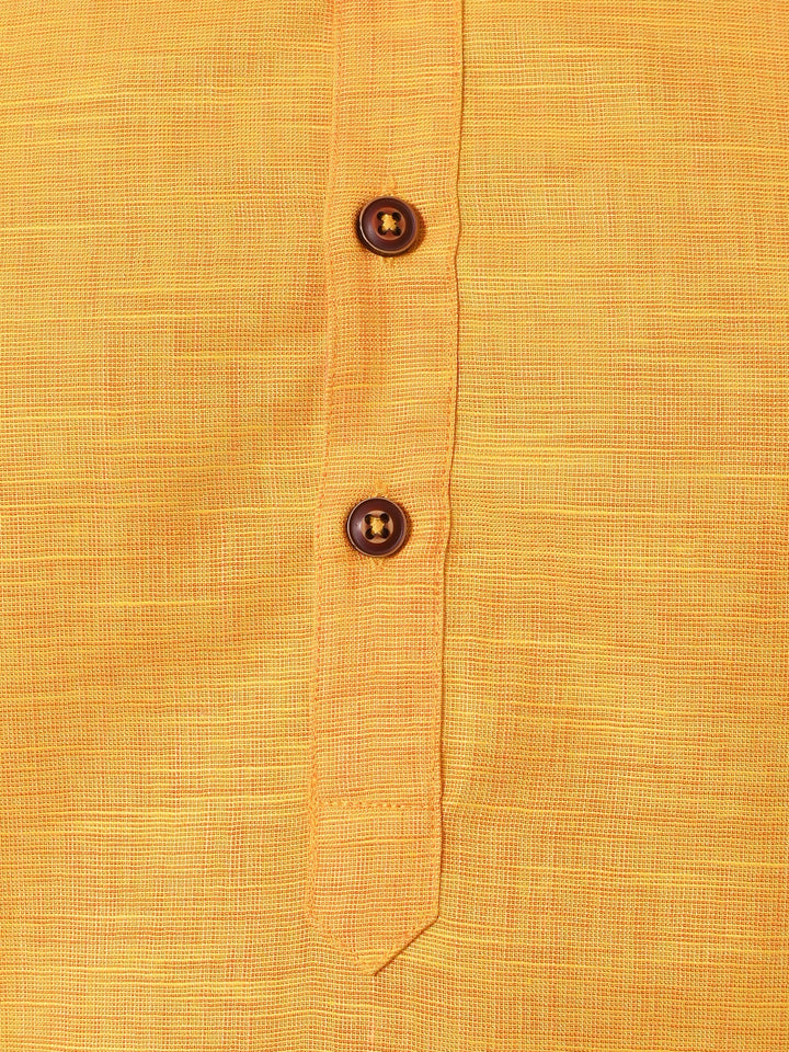 Solid Yellow Kurta Set