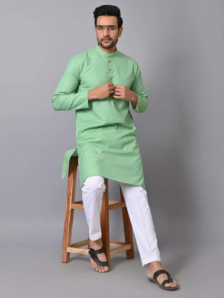 Solid Green Kurta Set