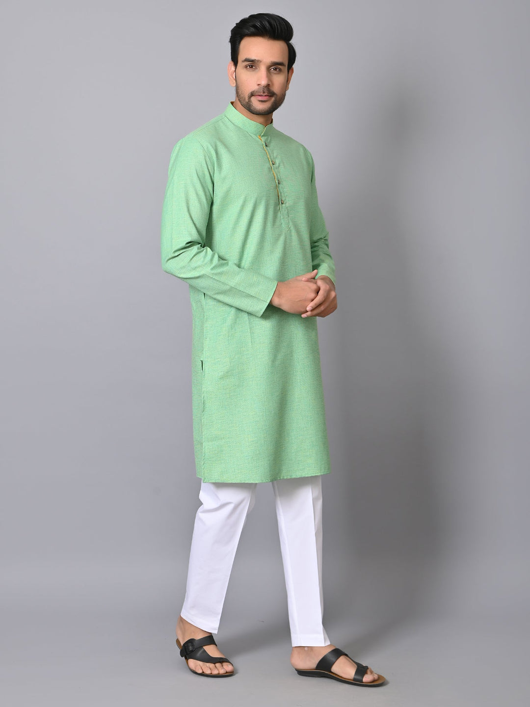 Solid Green Kurta Set