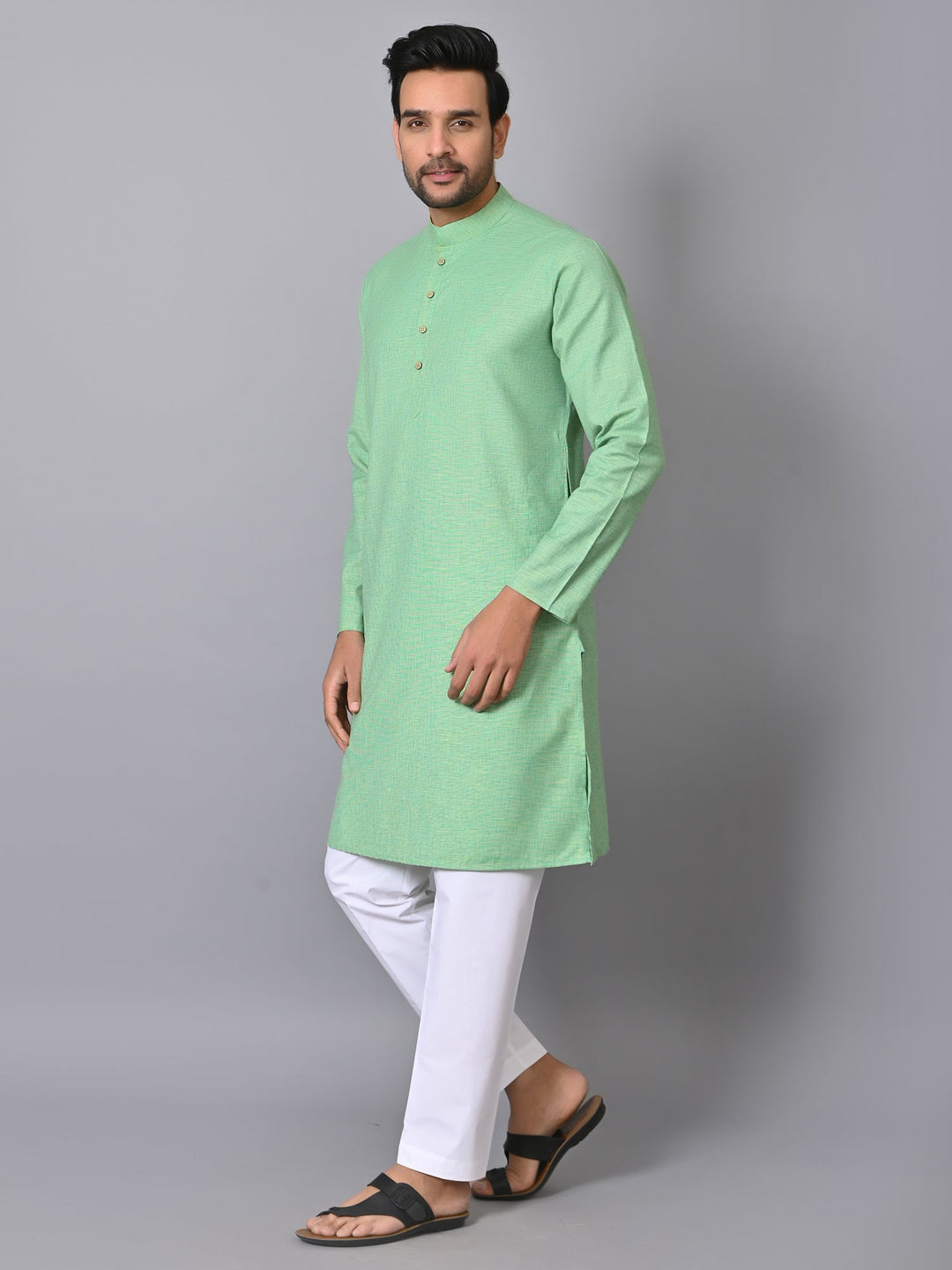 Solid Green Kurta Set