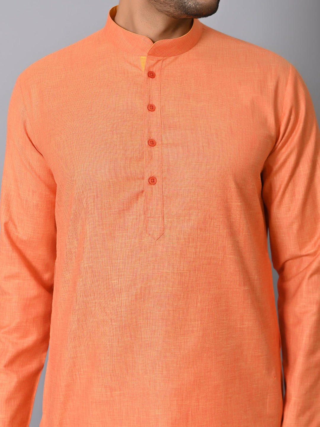 Solid Orange Kurta Set