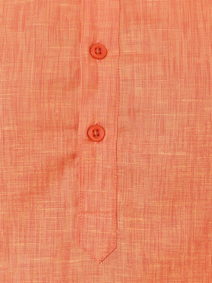 Solid Orange Kurta Set