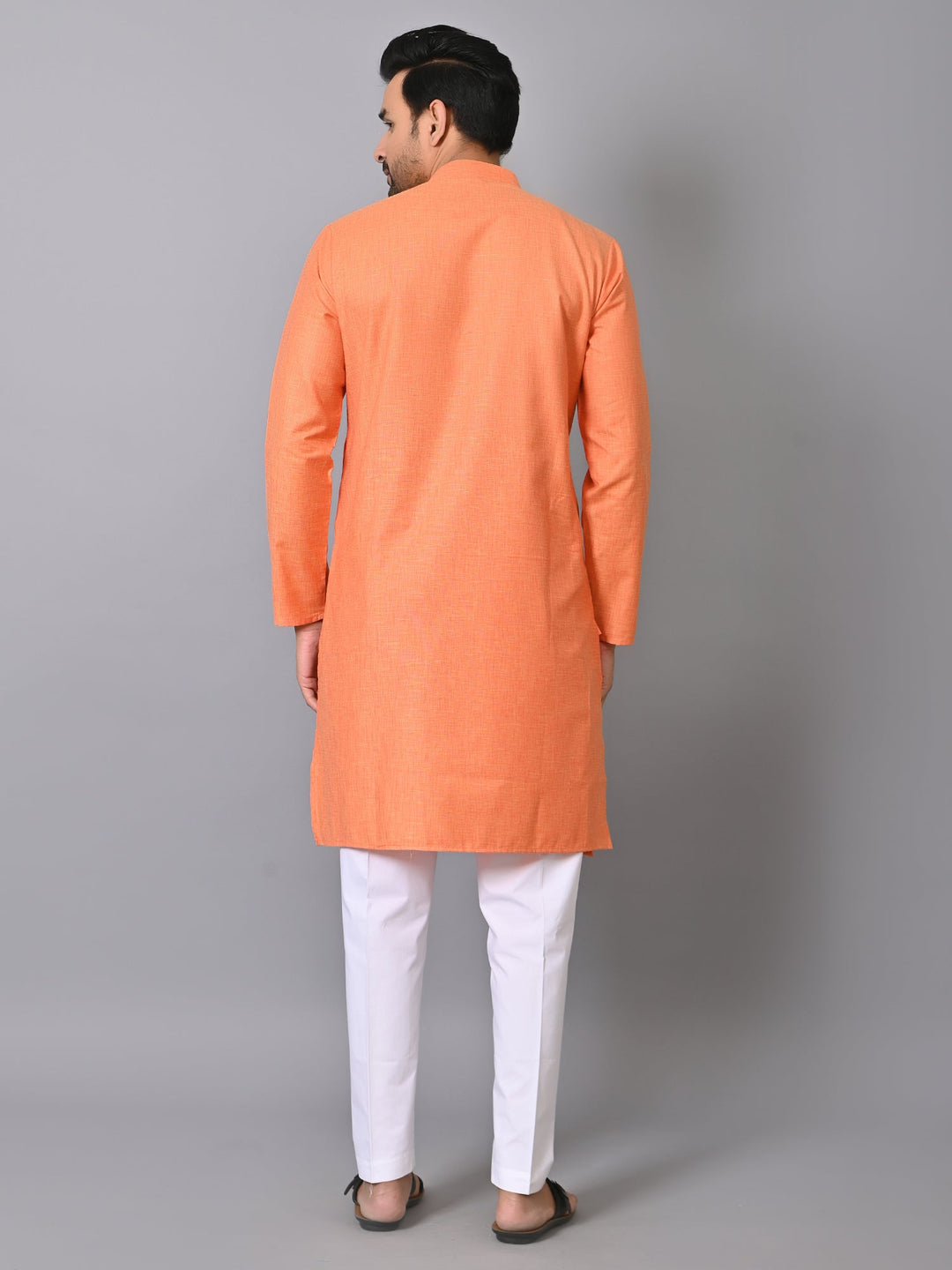 Solid Orange Kurta Set