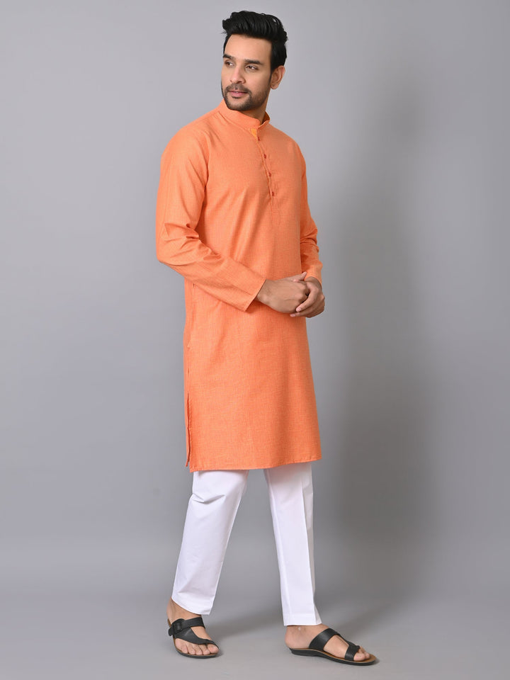 Solid Orange Kurta Set