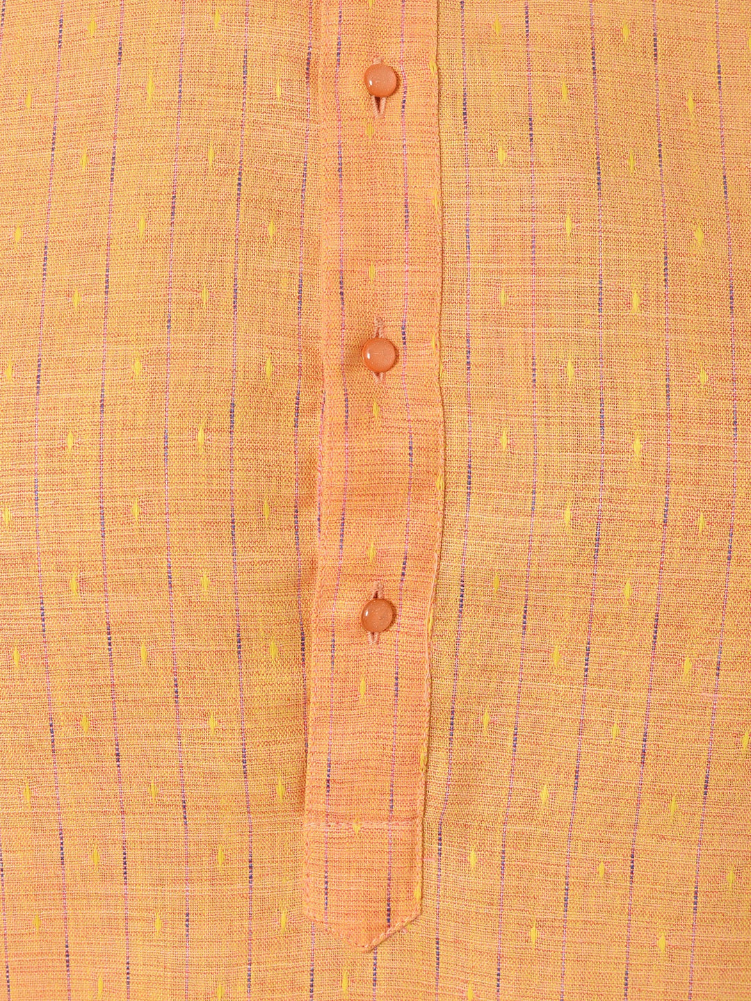 Striped Orange Kurta Set