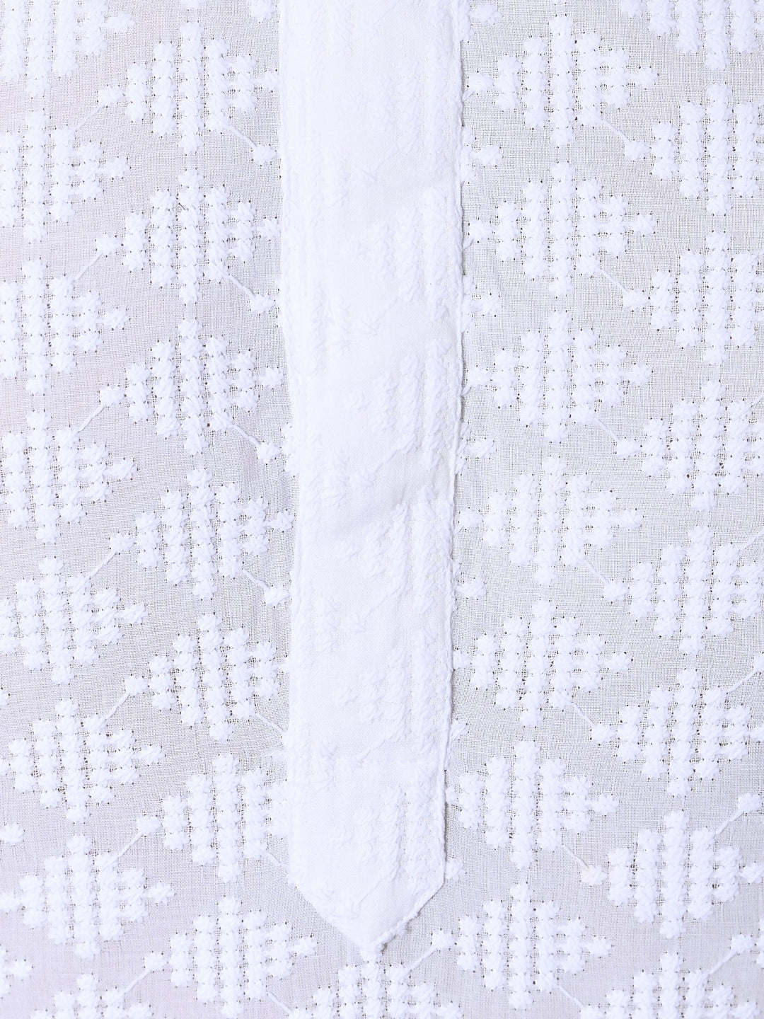 Chikan White Kurta Set