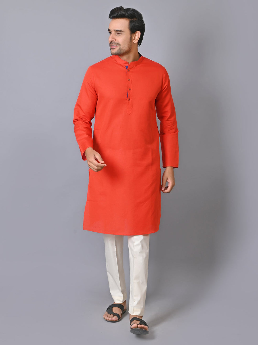 Solid Red Kurta Set