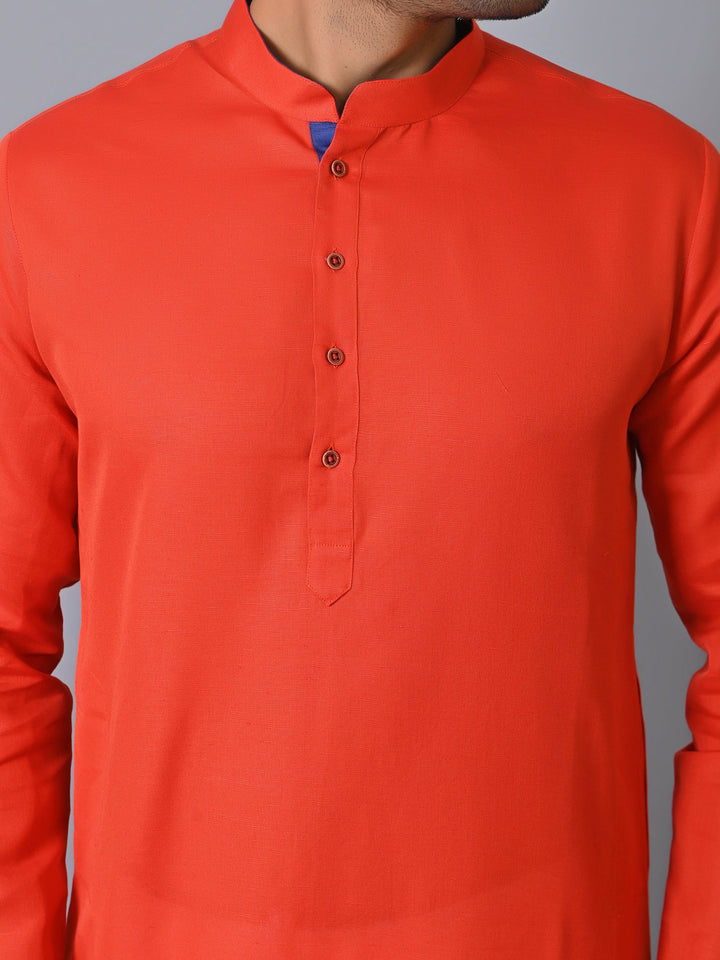 Solid Red Kurta Set