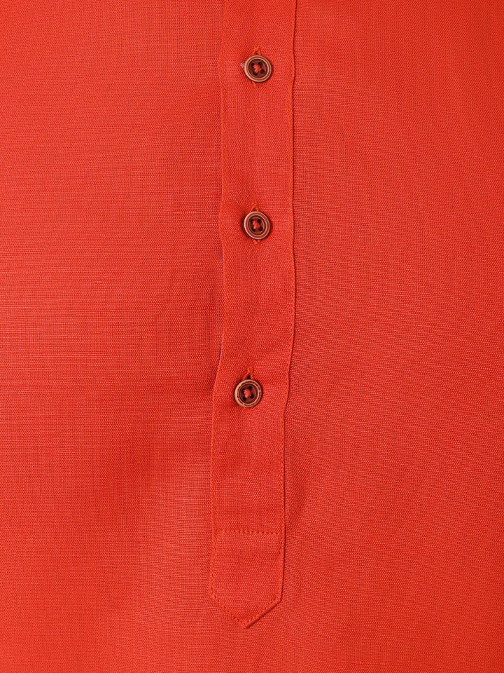Solid Red Kurta Set