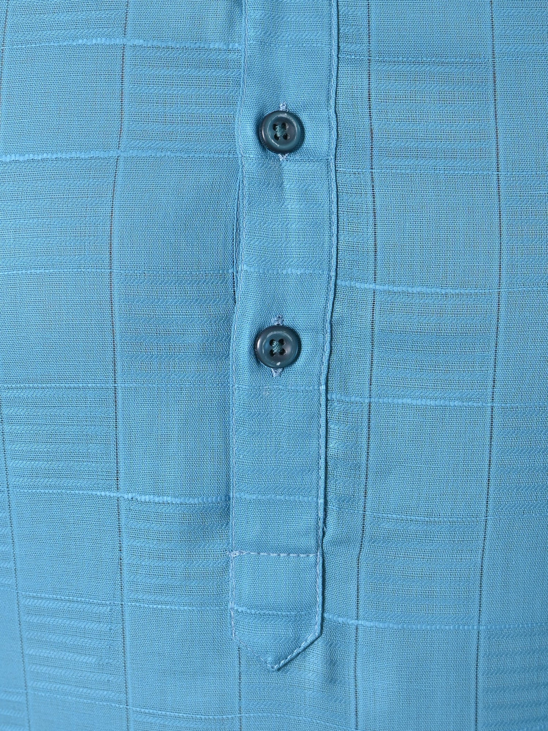Textured Blue Kurta Set