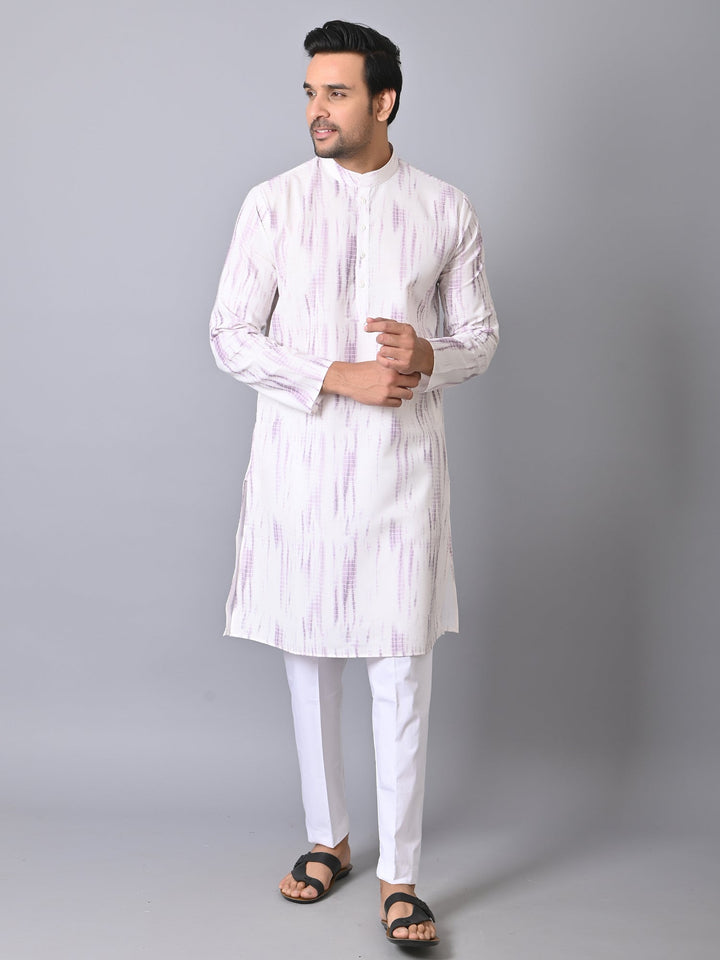 Textured Pink Kurta Set