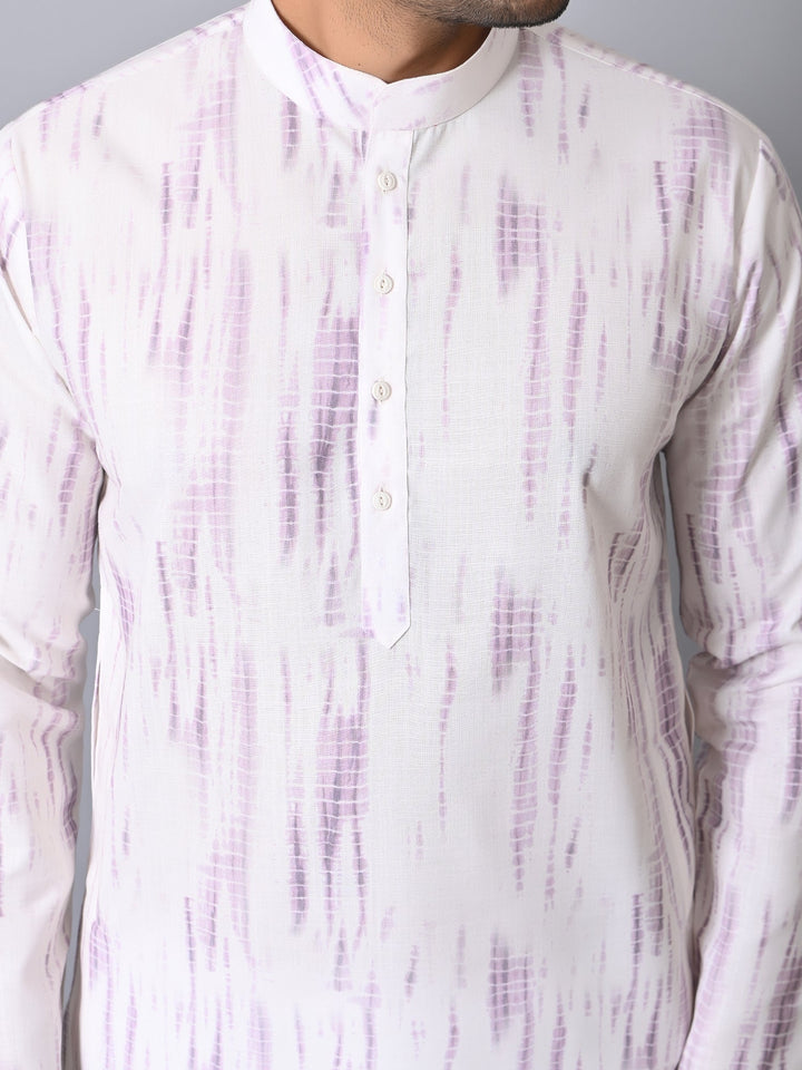 Textured Pink Kurta Set