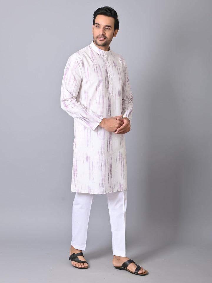 Textured Pink Kurta Set