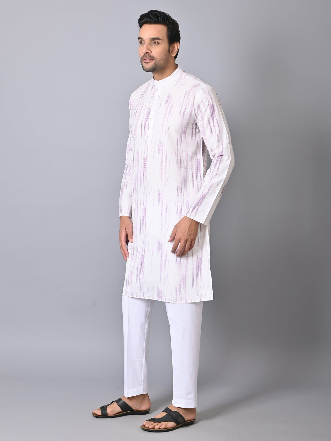 Textured Pink Kurta Set