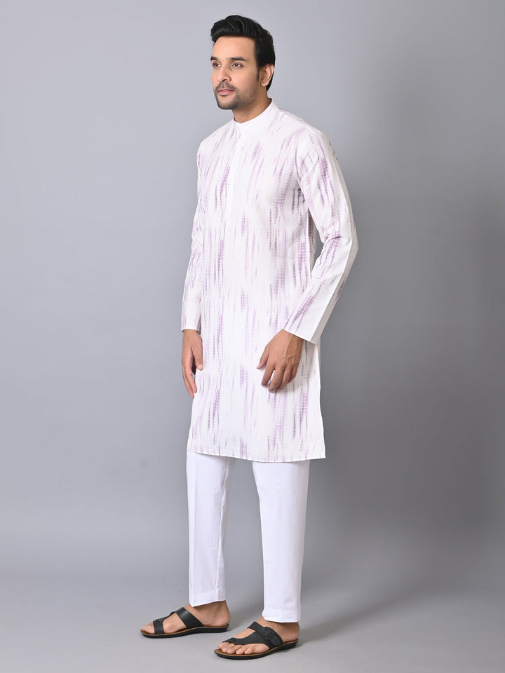 Textured Pink Kurta Set