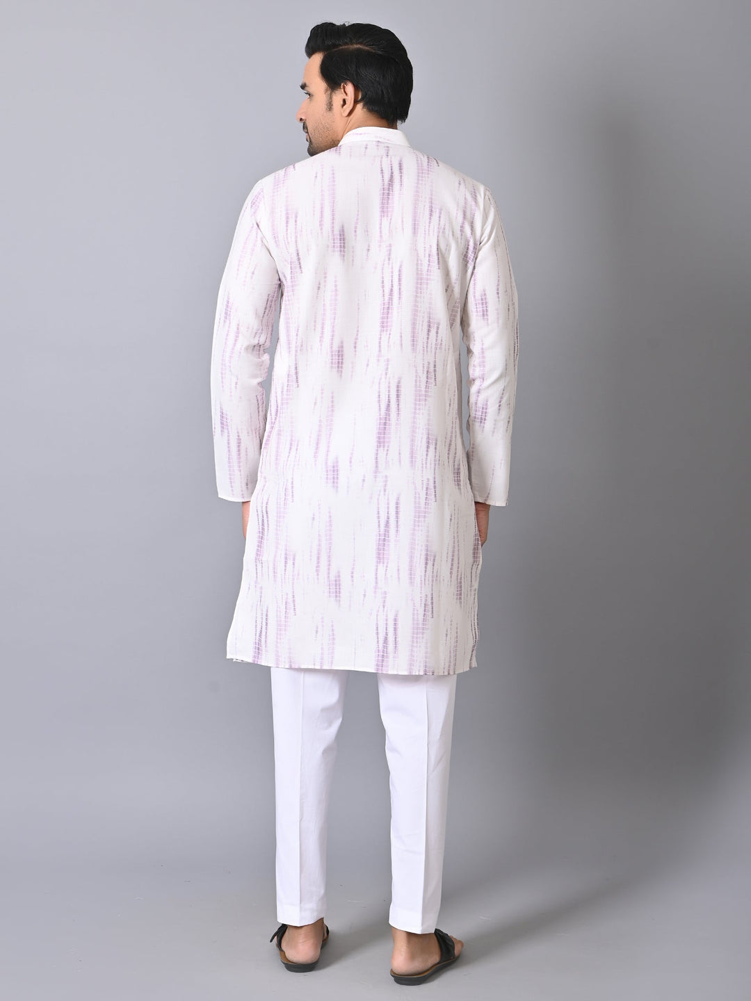 Textured Pink Kurta Set