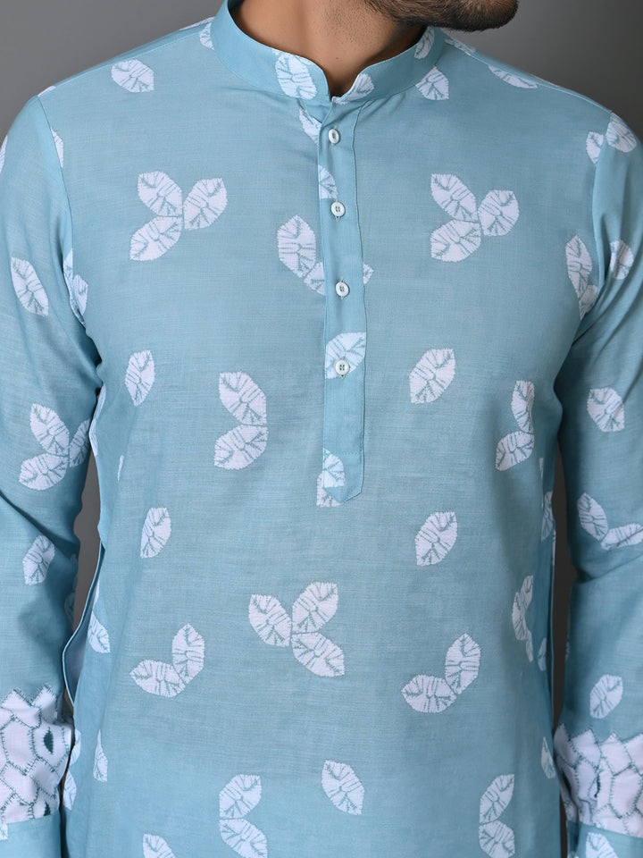 Floral Green Kurta Set