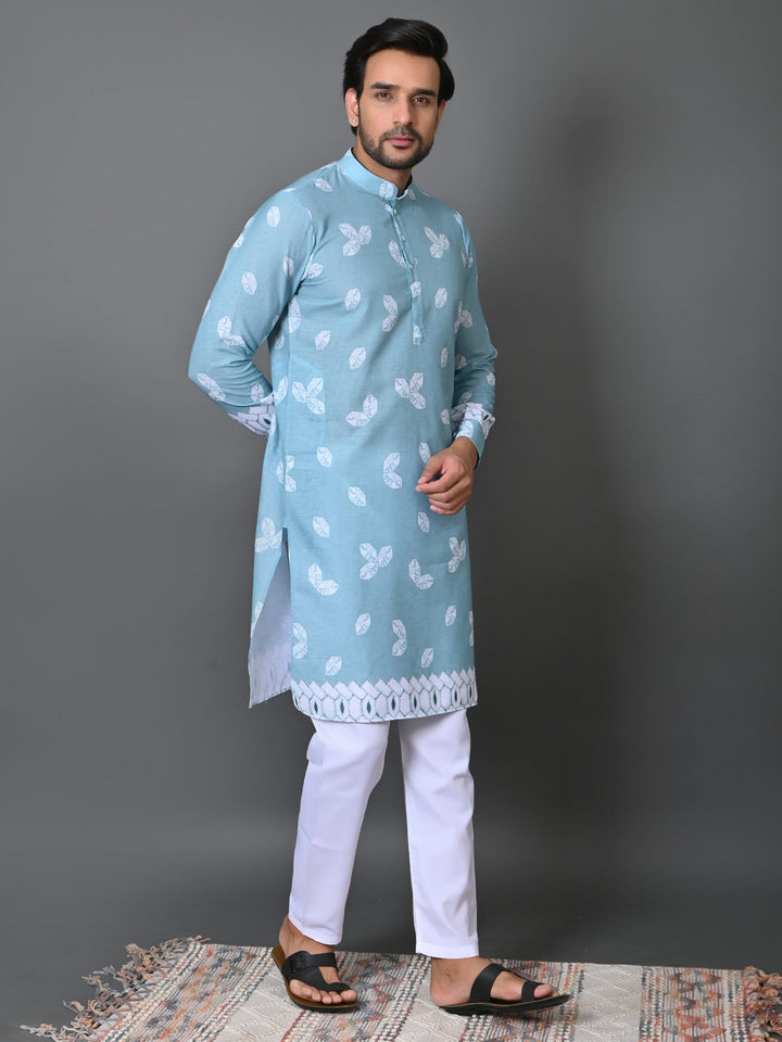 Floral Green Kurta Set