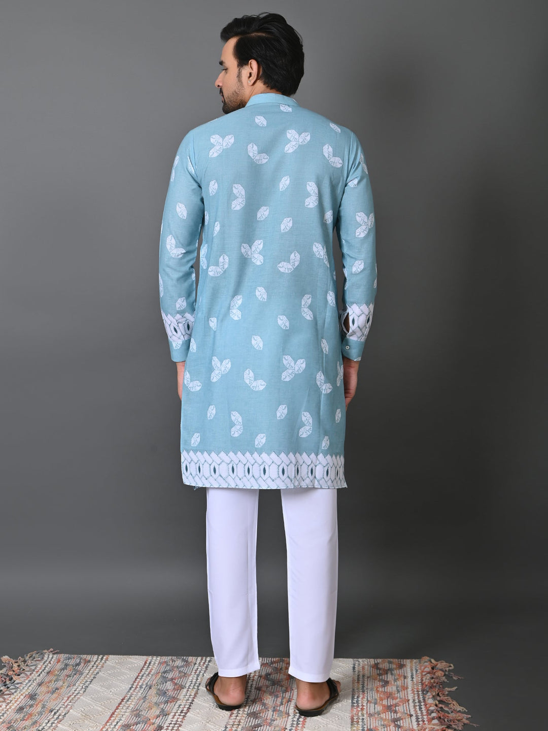 Floral Green Kurta Set
