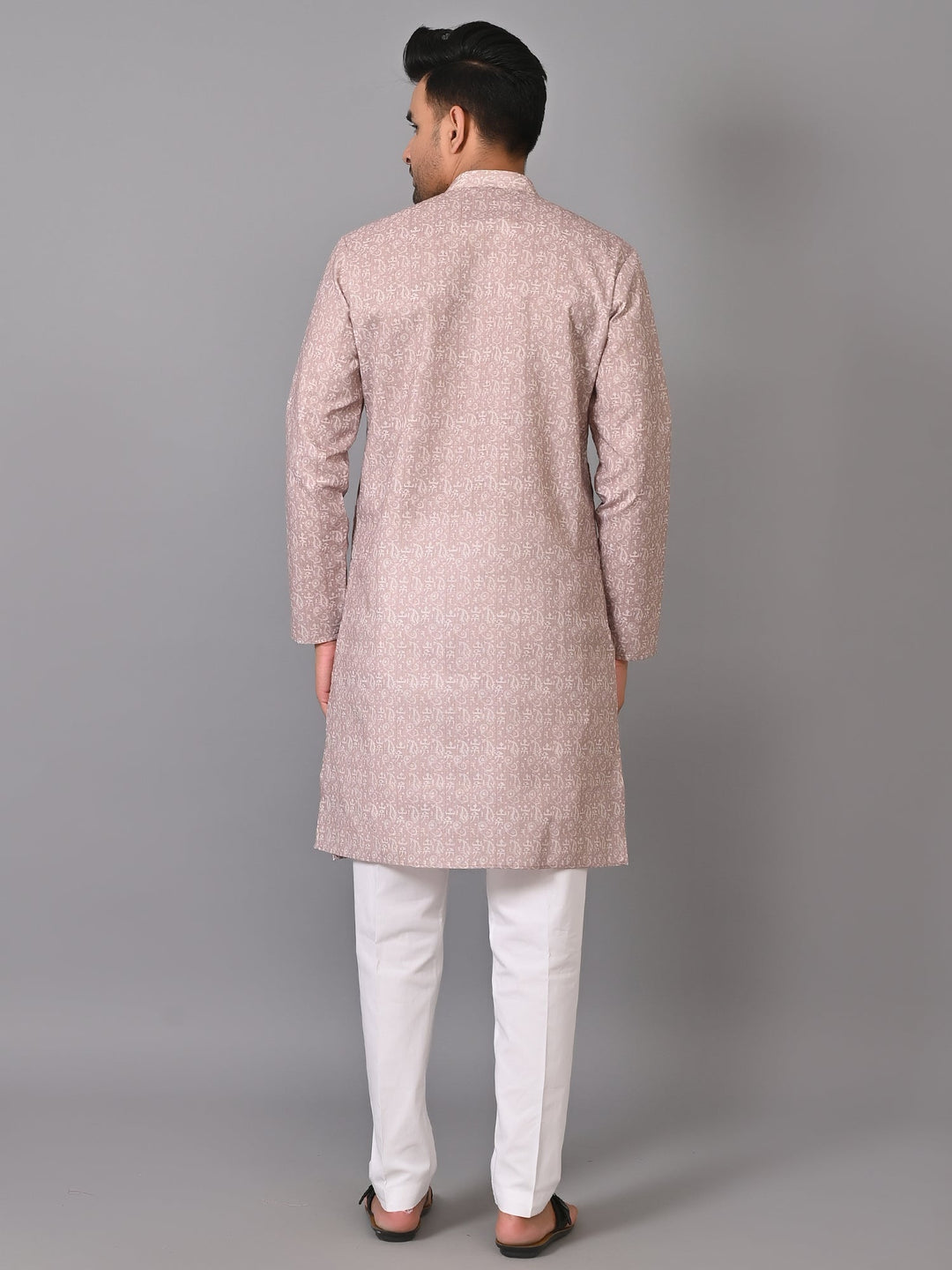 Ethnic Motifs Beige Kurta Set