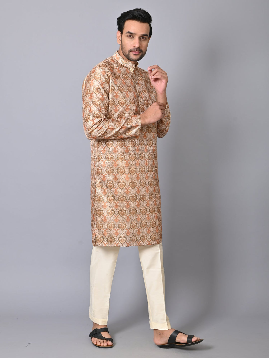 Ethnic Motifs Yellow Kurta Set