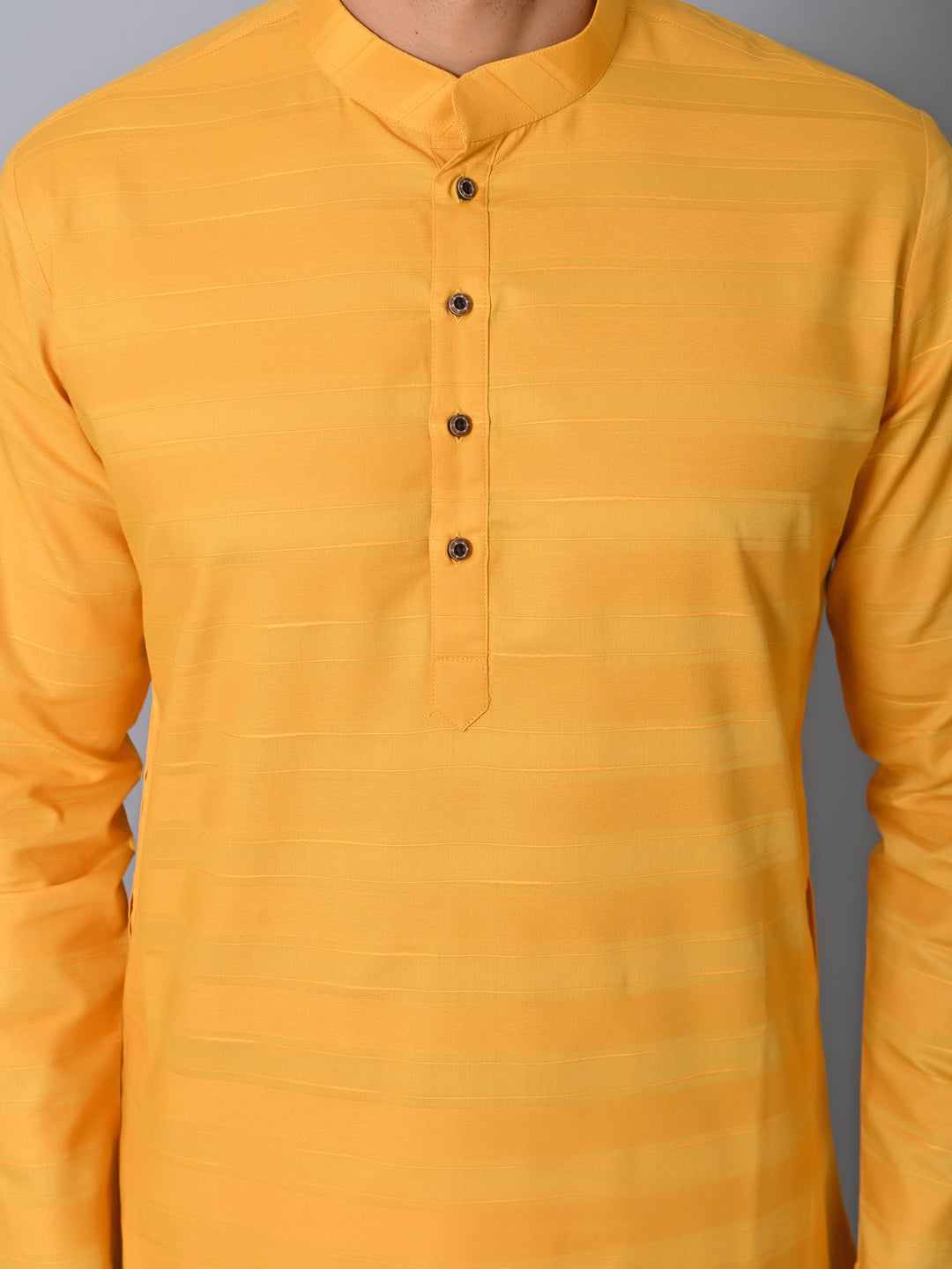 Striped Yellow Kurta Set