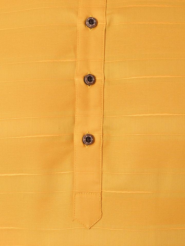 Striped Yellow Kurta Set